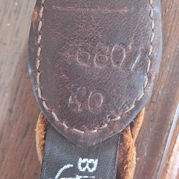 Vintage Brighton Braided Bullwhip Leather Belt Solid Brass Buckle Crafted in USA main image 4